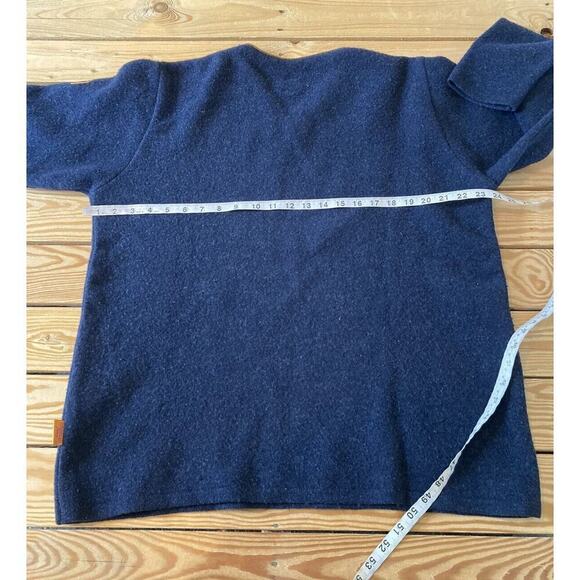 Natural Born Fleece V Neck Long Sleeve Top Size Medium Men’s Black - Picture 8 of 9